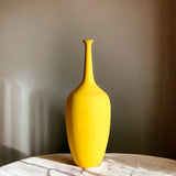 Yellow Matte Ceramic Vase