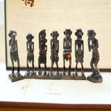 Wooden African Zulu Tribal Musician Men - Exquisite Home and Office Decor