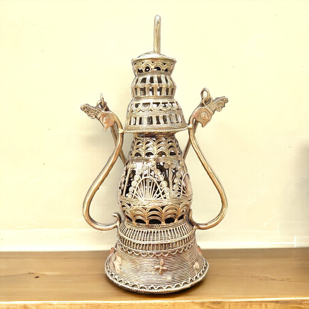 Dhokra Brass Hanging or Tabletop Lantern