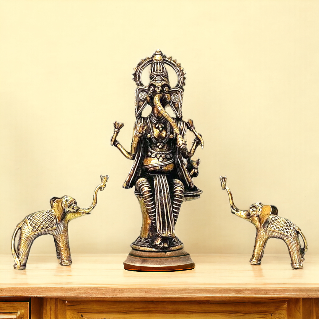 Dhokra Brass Lord Ganesha