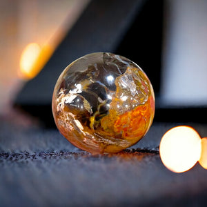 Handmade Glass Marble Paperweight