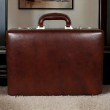 Leather Briefcase (Dark Brown)