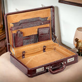 Leather Briefcase (Dark Brown)