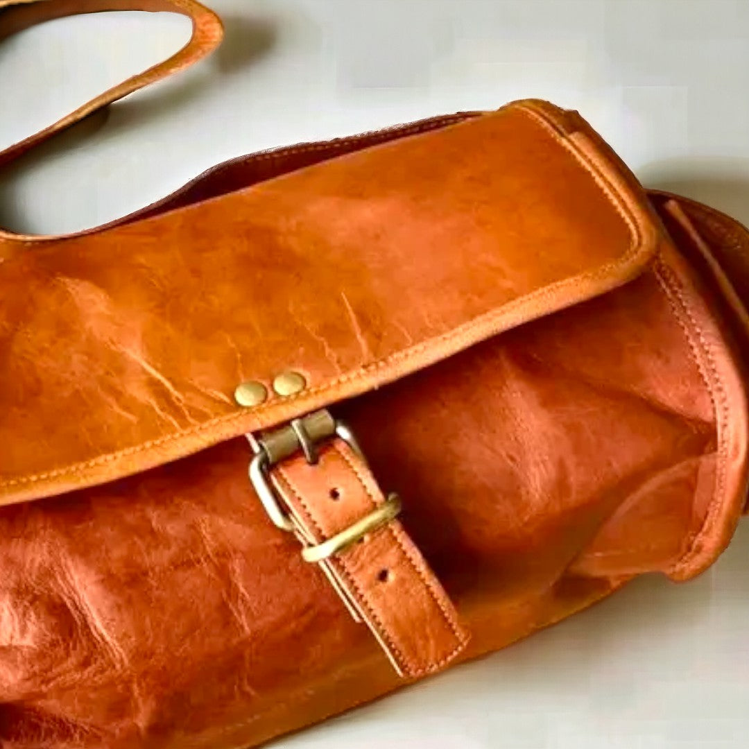 Dashing Leather Crossbody Bag