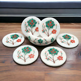 Marble Inlay Coasters Set of 6