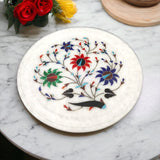 Marble Plate With Intricate Inlay