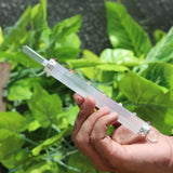 Selenite Chakra Wand