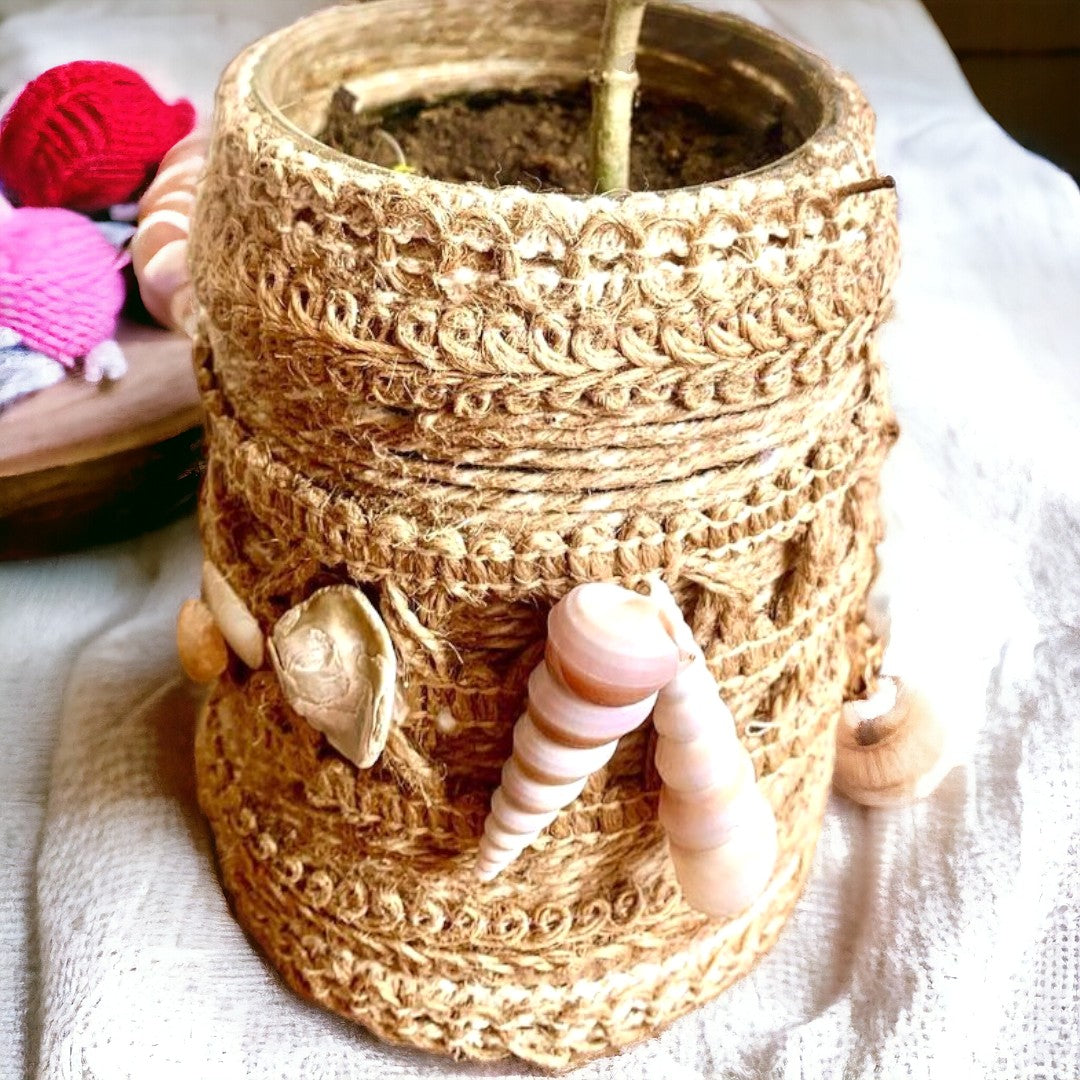 Handmade Jute Planter