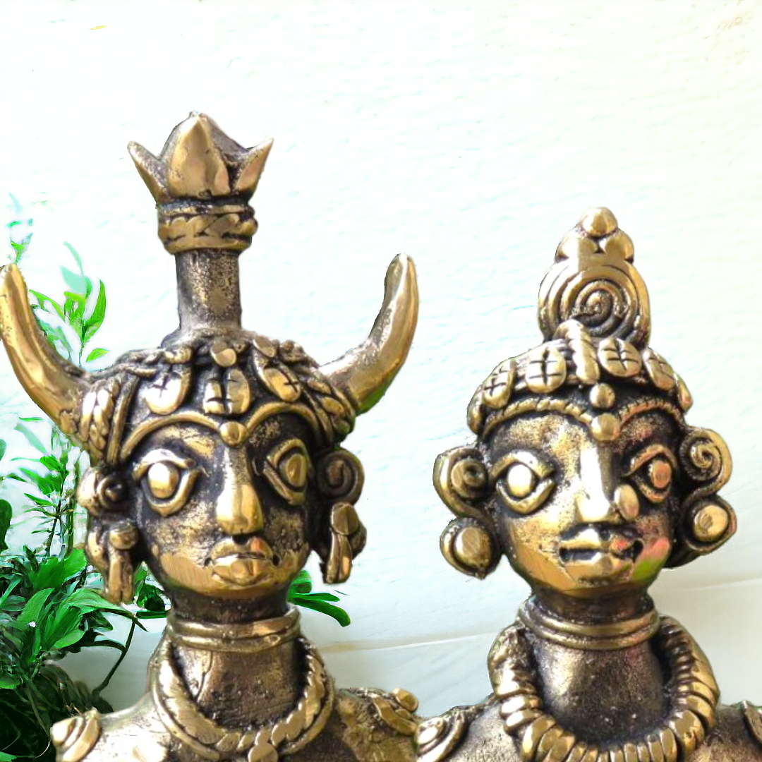 Brass Tribal Couple