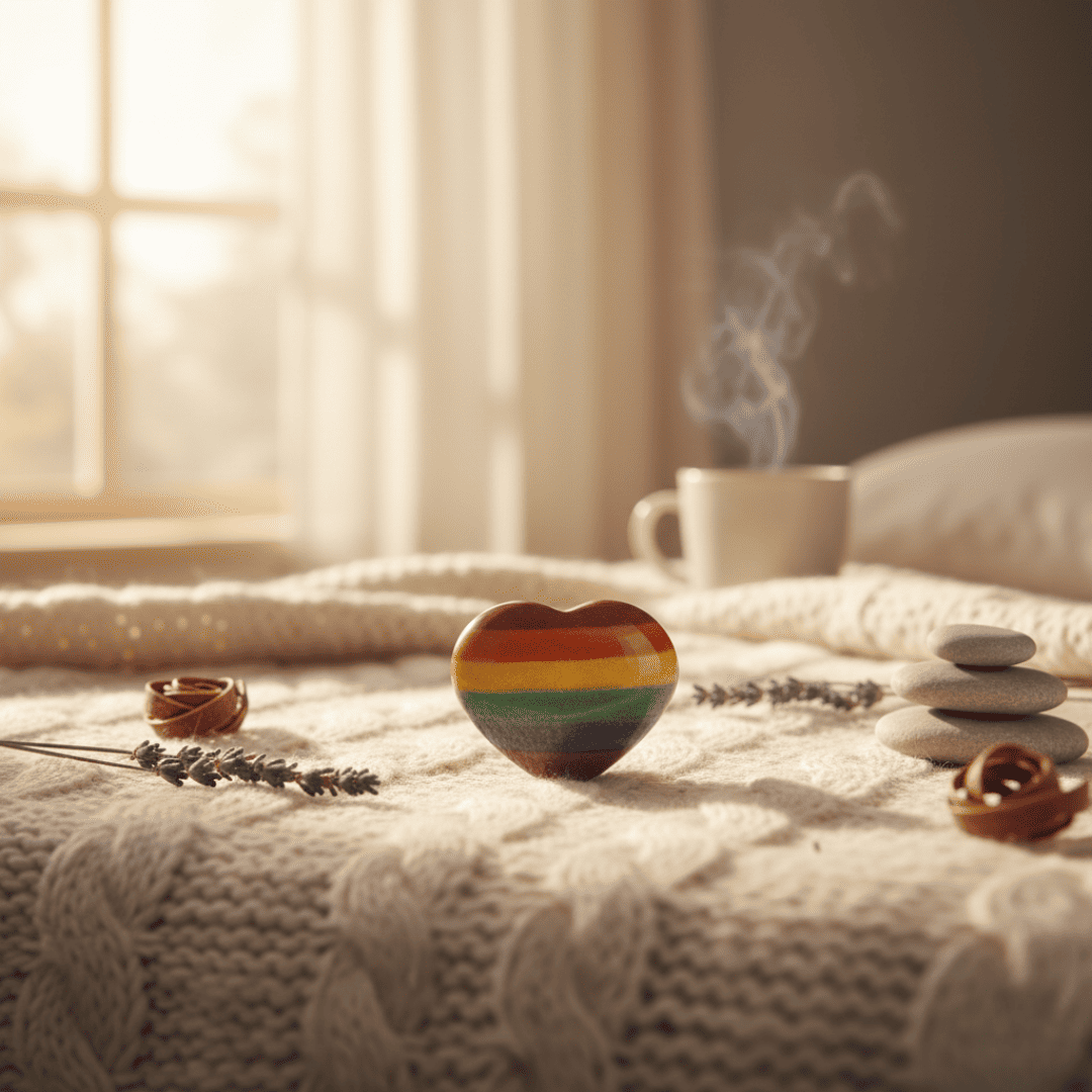 7 Chakra Crystal Heart Shape (3)