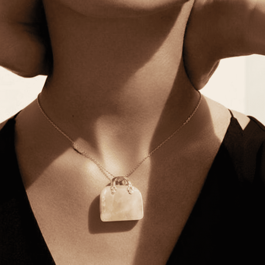 Crystal Purse Carving – Crystal Handbag Pendant (3)