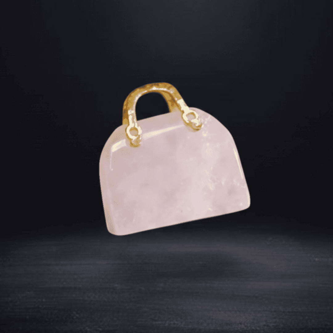 Crystal Purse Carving – Crystal Handbag Pendant (5)