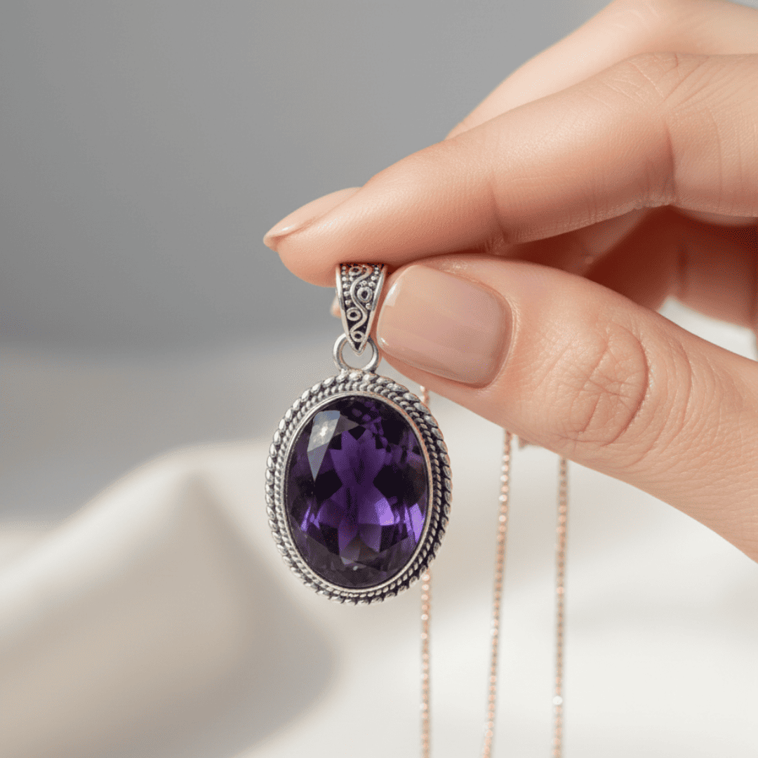 Natural Gem Quality Citrine and Amethyst Pendants (14)